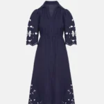 Σεμιζιέ μίντι φόρεμα με δαντέλα και ζώνη LYNNE SS26