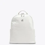 CORALINE BACKPACK WITH GLOSSY FINISH AND GRAY AXEL SS26