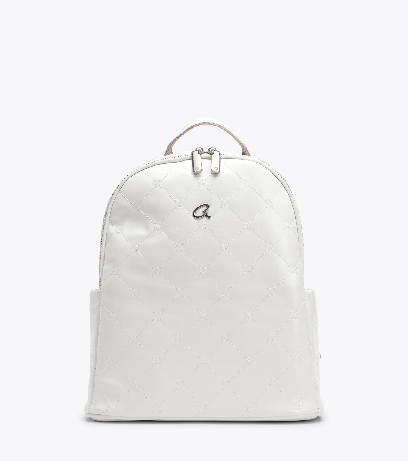 1 CORALINE BACKPACK WITH GLOSSY FINISH AND GRAY AXEL SS26 - Image 1