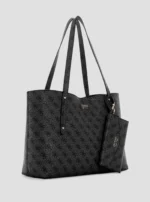 Black logo brenton tote bag GUESS SS26 - Image 2