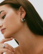 Twist Hoops L Silver EDBLAD SS26 - Image 3