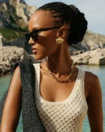 Box Chain Maxi Necklace Gold EDBLAD SS26 - Image 3