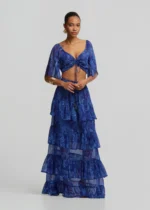 Εμπριμέ butterfly τοπ με σούρες LYNNE SS26 - Image 2