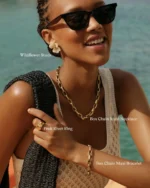 Box Chain Maxi Necklace Gold EDBLAD SS26 - Image 4