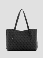 Black logo brenton tote bag GUESS SS26 - Image 4