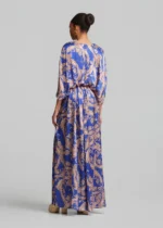 Maxi printed dress in satin look LYNNE SS26 - Image 5