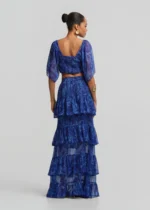 Εμπριμέ butterfly τοπ με σούρες LYNNE SS26 - Image 4