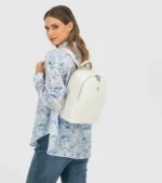 CORALINE BACKPACK WITH GLOSSY FINISH AND GRAY AXEL SS26 - Image 5