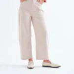 Υπόλευκο κοτλέ παντελόνι COMPANIA FANTASTICA FW26-27