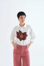 Πουκάμισο από 100% βαμβάκι με τύπωμα Flor Rivera COMPANIA FANTASTICA FW26-27