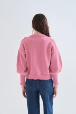 Pink basic knit jumper COMPANIA FANTASTICA FW26-27 - Image 2