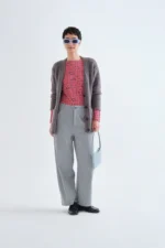 Ανοιχτό μπλε παντελόνι από κοτλέ COMPANIA FANTASTICA FW26-27 - Image 4