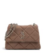 BVOLT-S Shoulder bag velvet fabric taupe/gold STEVE MADDEN FW26-27