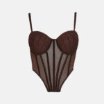 Asymmetrical bodice with rhinestones LYNNE FW26-27