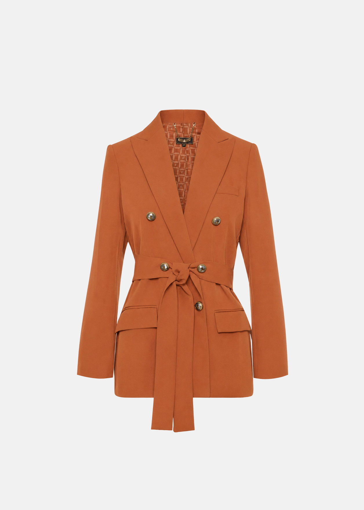 1 Σταυρωτό κρεπ σακάκι με ζώνη LYNNE FW26-27 - Image 1