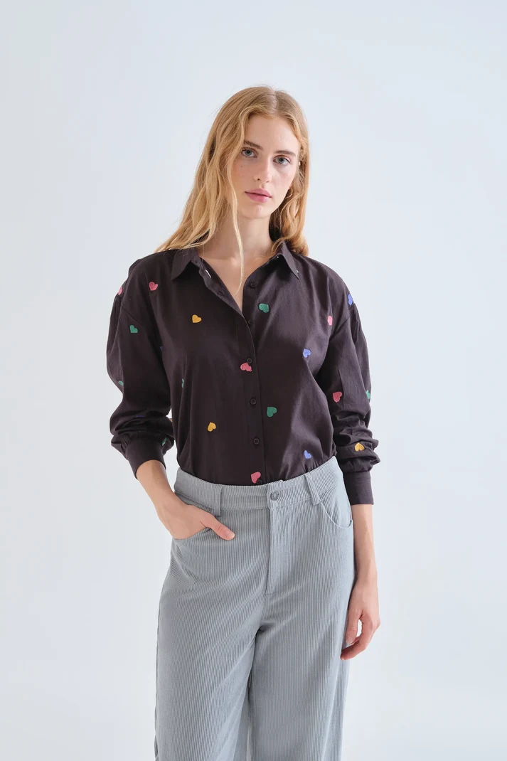 1 Πουκάμισο από 100% βαμβάκι με τύπωμα Candy COMPANIA FANTASTICA FW26-27 - Image 1