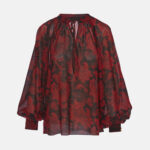 Εμπριμέ μπλούζα με έντονα μανίκια LYNNE FW26-27