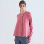 Basic pink cardigan COMPANIA FANTASTICA FW26-27