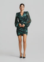 Printed mini dress with ruffles LYNNE FW26-27 - Image 2
