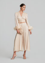 Κρουαζέ μπλούζα με διπλά βολάν στα μανίκια LYNNE FW26-27 - Image 2