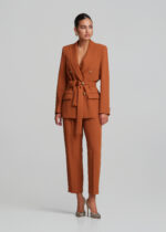 Σταυρωτό κρεπ σακάκι με ζώνη LYNNE FW26-27 - Image 2