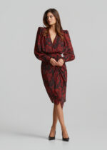 Εμπριμέ φόρεμα με σούρες LYNNE FW26-27 - Image 3