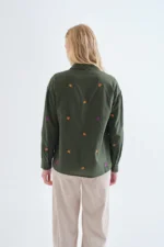 100% cotton shirt with vegetable embroidery COMPANIA FANTASTICA FW26-27 - Image 2