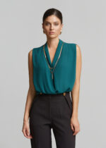 Sleeveless blouse with necklace LYNNE FW26-27 - Image 3
