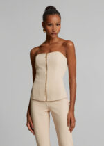 Στράπλες μπλούζα με φερμουάρ LYNNE FW26-27 - Image 3