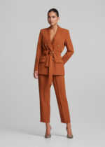 Σταυρωτό κρεπ σακάκι με ζώνη LYNNE FW26-27 - Image 3