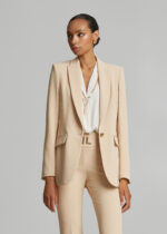 Mid-length double-breasted crepe jacket LYNNE FW26-27 - Image 3