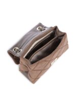 BVOLT-S Shoulder bag velvet fabric taupe/gold STEVE MADDEN FW26-27 - Image 3