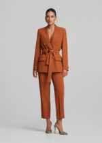 Σταυρωτό κρεπ σακάκι με ζώνη LYNNE FW26-27 - Image 4