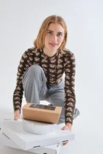 Μπλούζα με γεωμετρικά σχέδια COMPANIA FANTASTICA FW26-27 - Image 5