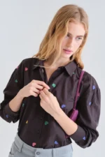 Πουκάμισο από 100% βαμβάκι με τύπωμα Candy COMPANIA FANTASTICA FW26-27 - Image 5