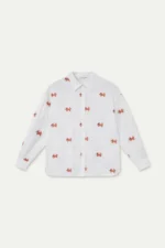 100% cotton shirt with fox embroidery COMPANIA FANTASTICA FW26-27 - Image 6