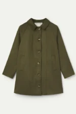 Olive green suede coat COMPANIA FANTASTICA FW26-27 - Image 6