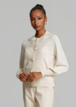 Knitted cardigan with lace LYNNE FW26-27 - Image 4