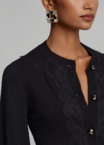 Knitted cardigan with lace LYNNE FW26-27 - Image 3