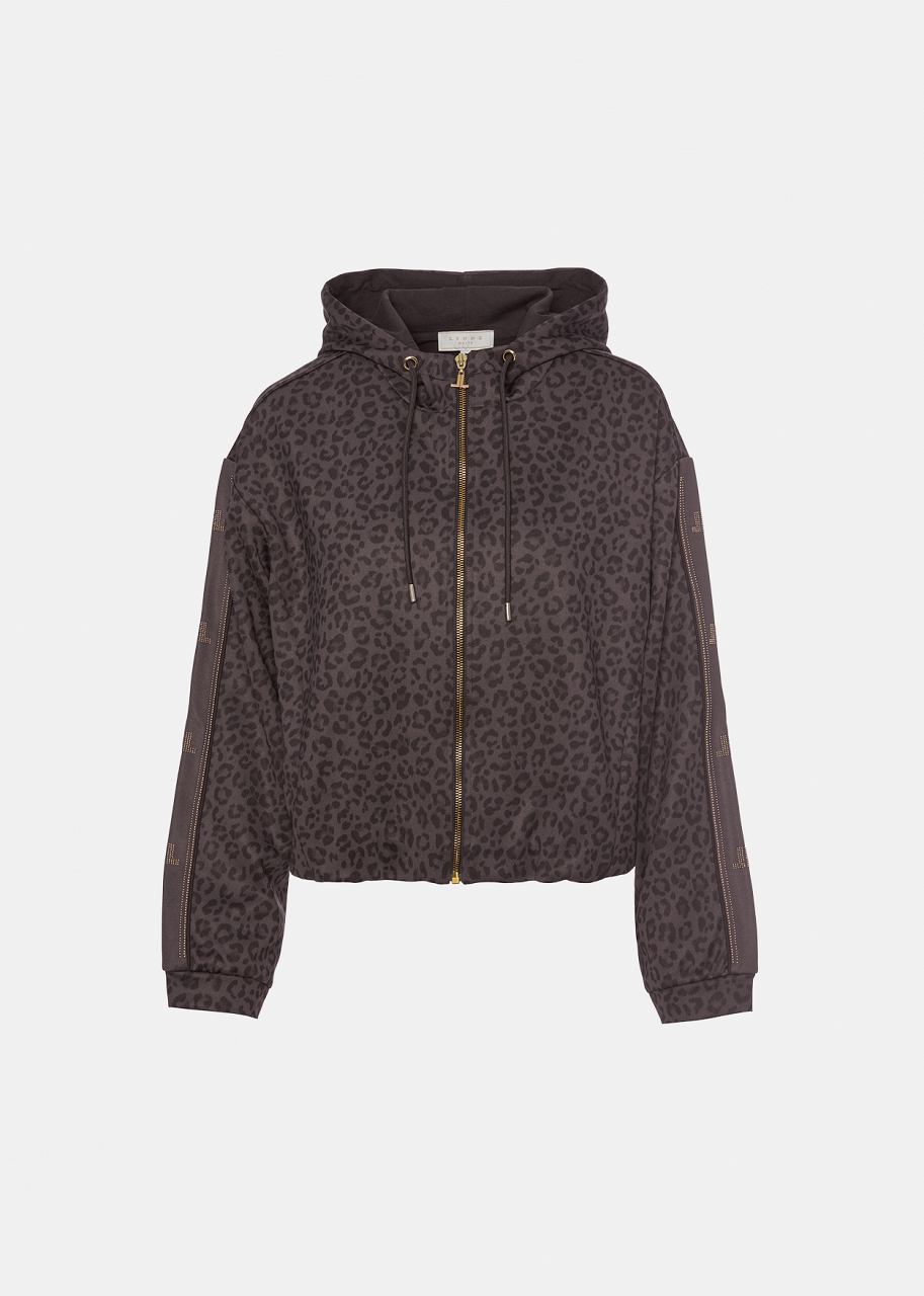 0056-0015006_822_1 Animal print sweatshirt with hood LYNNE FW26-27 - Image 1