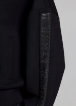 Scuba cropped cardigan with sleeve decoration LYNNE FW26-27 - Image 2
