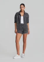Γκρι τζιν πουκάμισο με hot fix LYNNE FW26-27 - Image 2