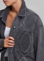 Γκρι τζιν πουκάμισο με hot fix LYNNE FW26-27 - Image 5