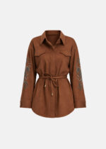Πουκάμισο με suede δερμάτινη όψη LYNNE FW26-27