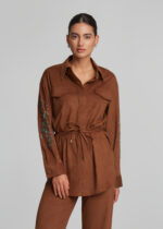 Πουκάμισο με suede δερμάτινη όψη LYNNE FW26-27 - Image 5