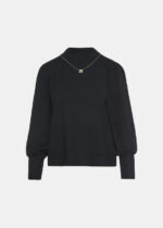 Knitted blouse with medium collar and necklace LYNNE FW26-27
