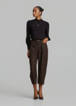 Knitted blouse with medium collar and necklace LYNNE FW26-27 - Image 6