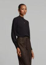 Knitted blouse with medium collar and necklace LYNNE FW26-27 - Image 5