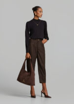 Knitted blouse with medium collar and necklace LYNNE FW26-27 - Image 4