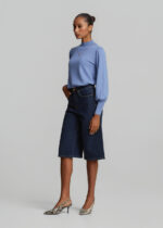 Knitted blouse with medium collar and necklace LYNNE FW26-27 - Image 3